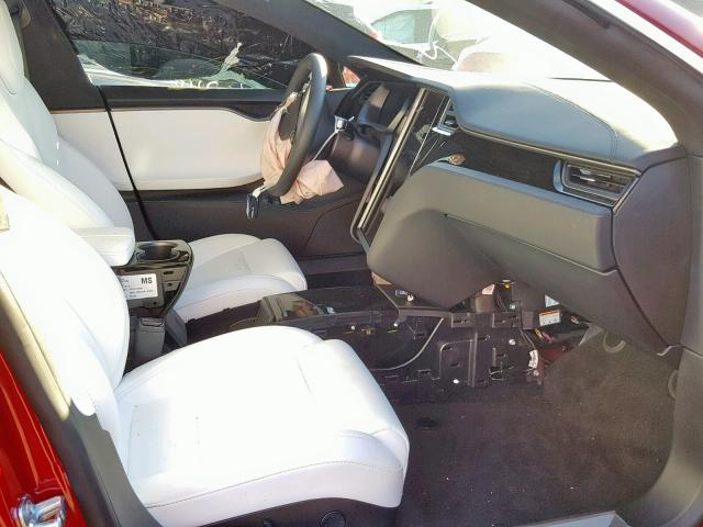 5YJSA1E45KF330826 - 2019 TESLA MODEL S Qırmızı foto 5