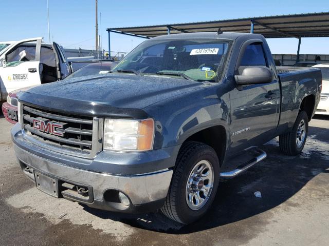 1GTEC14X28Z300348 - 2008 GMC SIERRA C15 BLUE photo 2