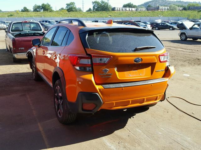 JF2GTALC2JH230998 - 2018 SUBARU CROSSTREK ORANGE photo 3