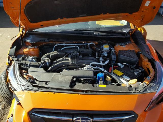 JF2GTALC2JH230998 - 2018 SUBARU CROSSTREK ORANGE photo 7