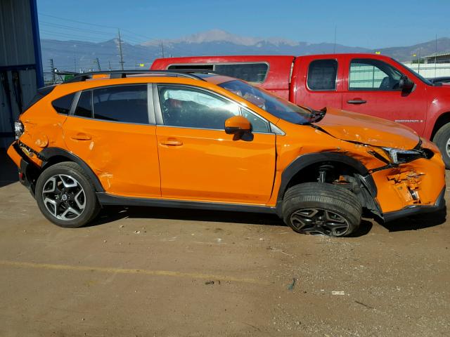 JF2GTALC2JH230998 - 2018 SUBARU CROSSTREK ORANGE photo 9