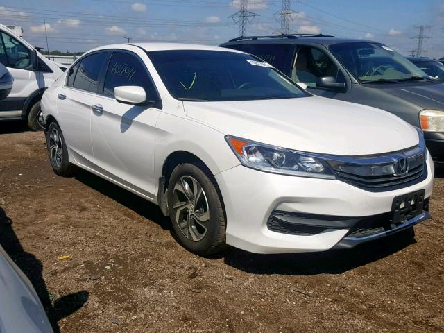 1HGCR2F35HA057575 - 2017 HONDA ACCORD LX WHITE photo 1