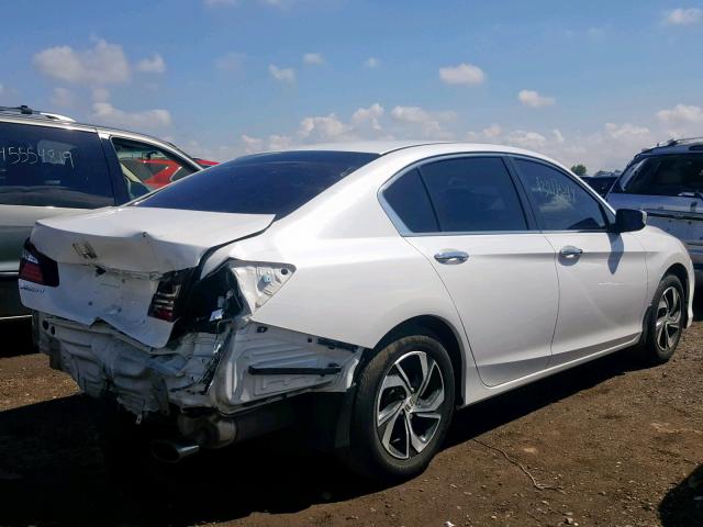 1HGCR2F35HA057575 - 2017 HONDA ACCORD LX WHITE photo 4