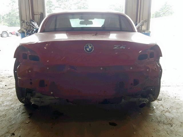 WBALM7C56BE383821 - 2011 BMW Z4 SDRIVE3 RED photo 9