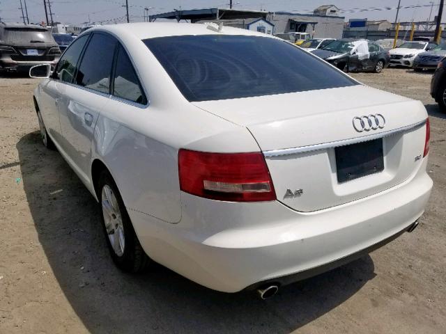 WAUAH74F56N144513 - 2006 AUDI A6 3.2 WHITE photo 3