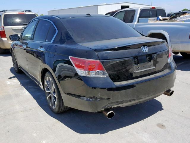 1HGCP36889A012185 - 2009 HONDA ACCORD EXL BLACK photo 3