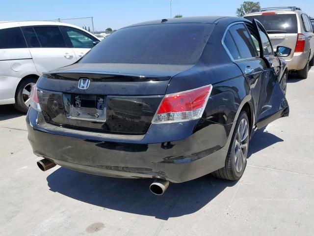 1HGCP36889A012185 - 2009 HONDA ACCORD EXL BLACK photo 4