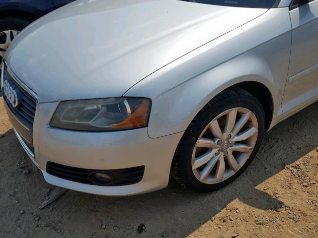 WAUKF78P29A017565 - 2009 AUDI A3 2.0T QU SILVER photo 9