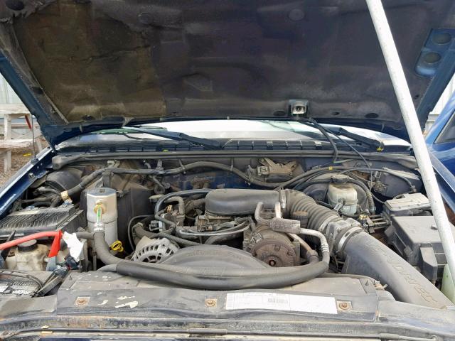 1GNCT18W0YK178386 - 2000 CHEVROLET BLAZER BLUE photo 7