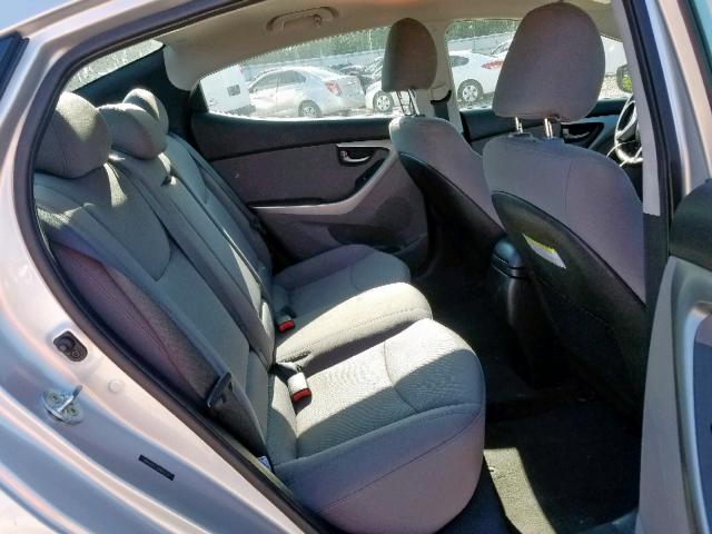 5NPDH4AE7GH660304 - 2016 HYUNDAI ELANTRA SE SILVER photo 6