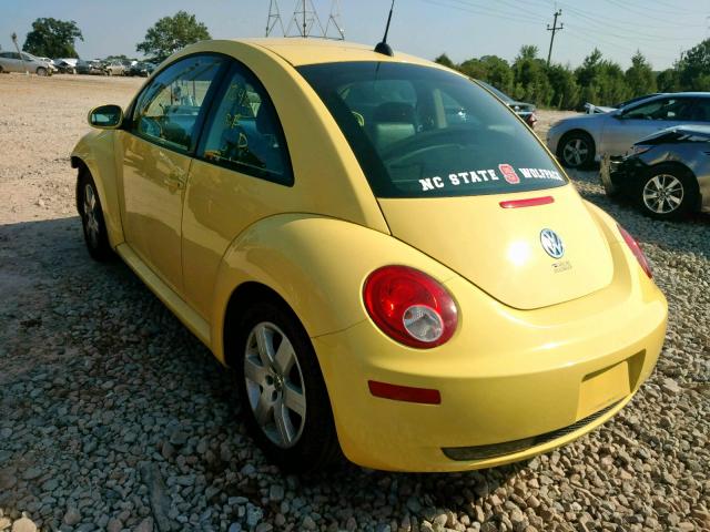 3VWRW31C57M517749 - 2007 VOLKSWAGEN NEW BEETLE Դեղին լուսանկար 3