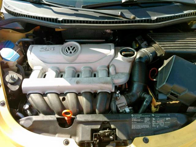 3VWRW31C57M517749 - 2007 VOLKSWAGEN NEW BEETLE Դեղին լուսանկար 7