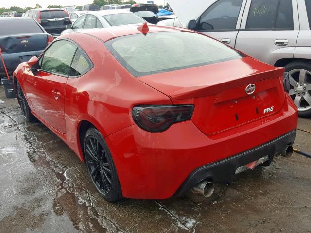 JF1ZNAA14D2704790 - 2013 TOYOTA SCION FR-S RED photo 3