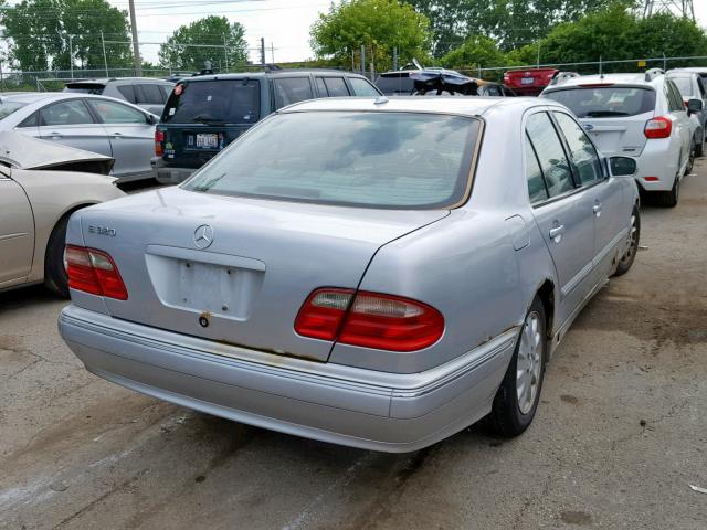 WDBJF65J21B346868 - 2001 MERCEDES-BENZ E 320 SILVER photo 4