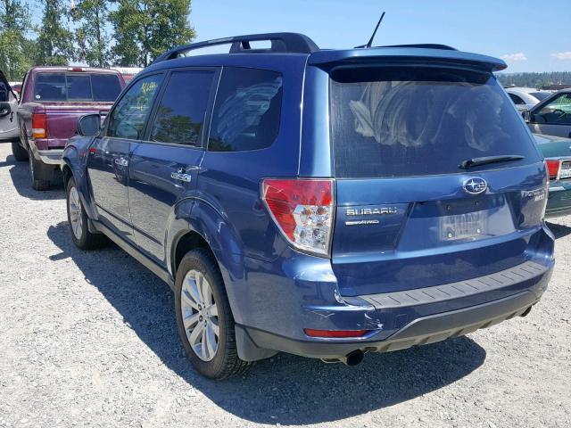 JF2SHAEC3DH422363 - 2013 SUBARU FORESTER L BLUE photo 3