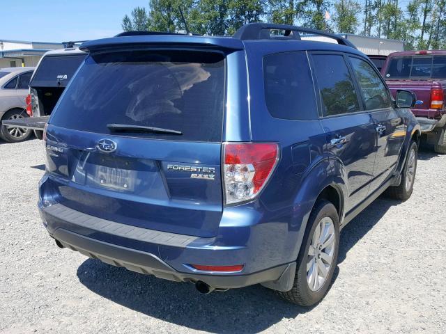 JF2SHAEC3DH422363 - 2013 SUBARU FORESTER L BLUE photo 4