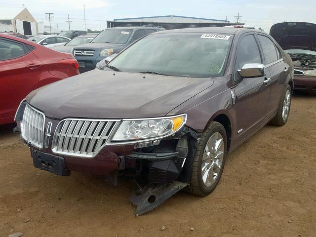 3LNDL2L3XCR824338 - 2012 LINCOLN MKZ HYBRID RED photo 2