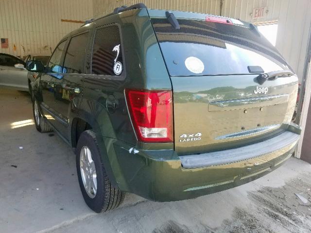 1J8HR48P37C524035 - 2007 JEEP GRAND CHER GREEN photo 3