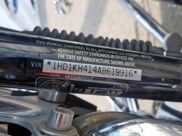 1HD1KH414AB619916 - 2010 HARLEY-DAVIDSON FLTRX 黑色 照片 10