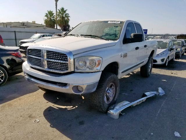 1D7KS28C27J559055 - 2007 DODGE RAM 2500 S WHITE photo 2