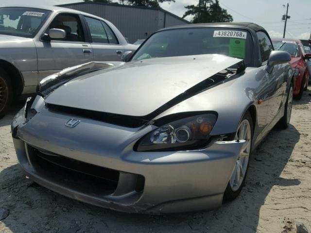 JHMAP21465S006571 - 2005 HONDA S2000 SILVER photo 2