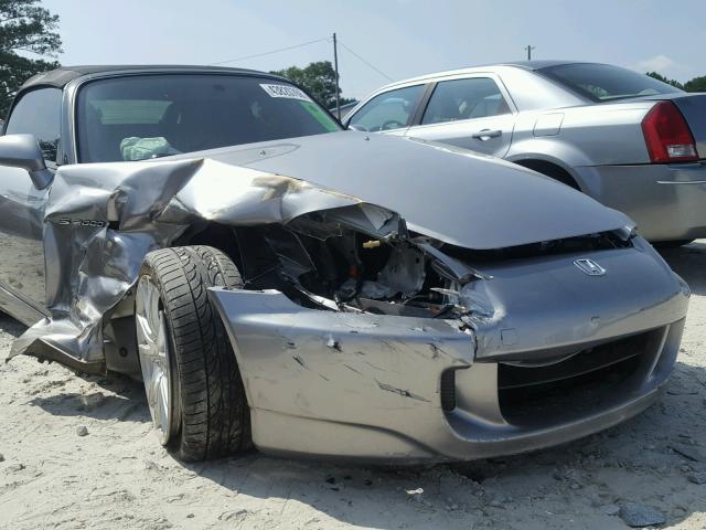 JHMAP21465S006571 - 2005 HONDA S2000 SILVER photo 9