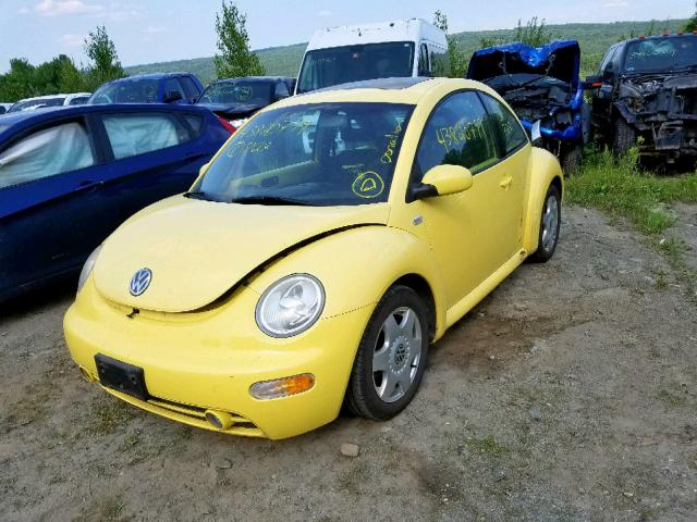 3VWCK21C11M448478 - 2001 VOLKSWAGEN NEW BEETLE GRAY photo 2