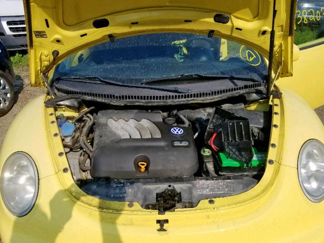 3VWCK21C11M448478 - 2001 VOLKSWAGEN NEW BEETLE GRAY photo 7