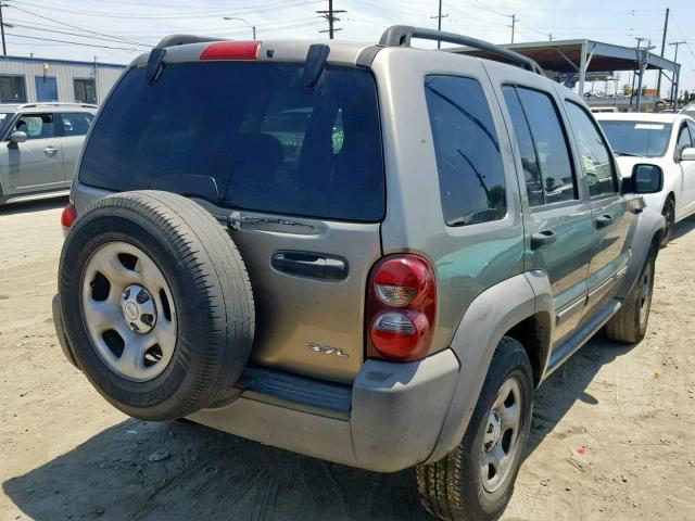 1J4GL48K66W203428 - 2006 JEEP LIBERTY SP GOLD photo 4