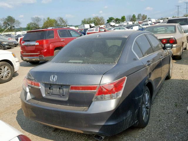 1HGCP2F87CA187464 - 2012 HONDA ACCORD EXL GRAY photo 4