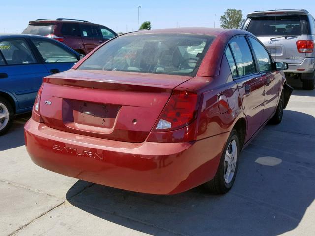 1G8AG52F15Z131000 - 2005 SATURN ION LEVEL RED photo 4