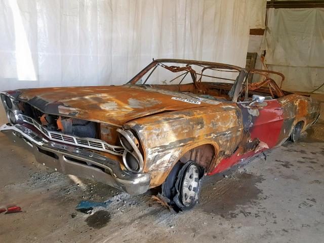 7G57H259587 - 1967 FORD GALAXIE500 RED photo 2