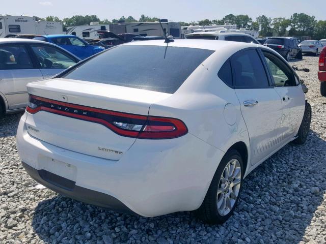 1C3CDFCA8DD143127 - 2013 DODGE DART LIMIT WHITE photo 3