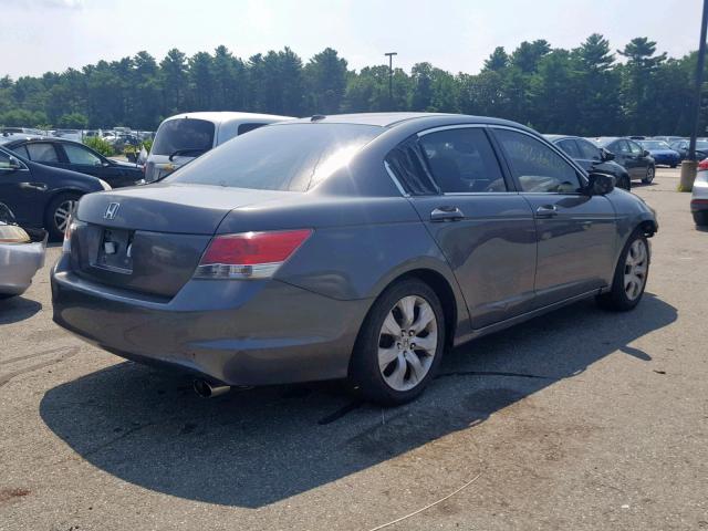 1HGCP26868A087072 - 2008 HONDA ACCORD EXL GRAY photo 4