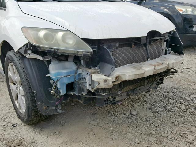 JM3ER293770155960 - 2007 MAZDA CX-7 WHITE photo 9