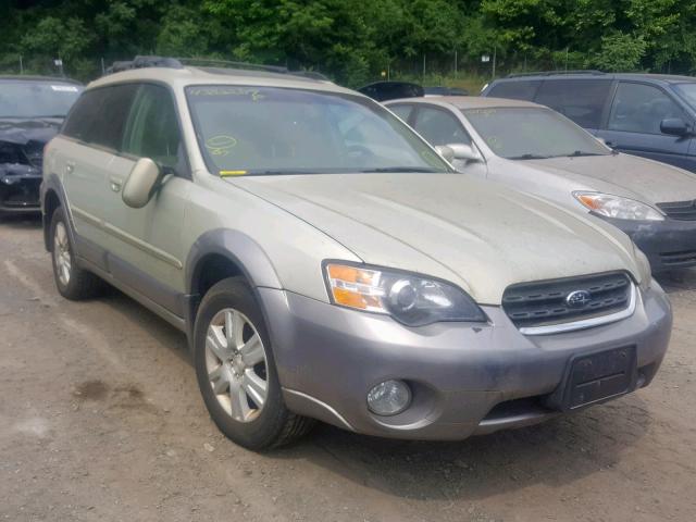 4S4BP62C257367278 - 2005 SUBARU LEGACY OUT BEIGE photo 1