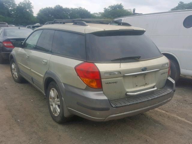 4S4BP62C257367278 - 2005 SUBARU LEGACY OUT BEIGE photo 3