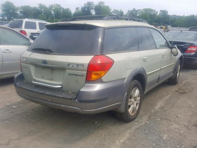 4S4BP62C257367278 - 2005 SUBARU LEGACY OUT BEIGE photo 4