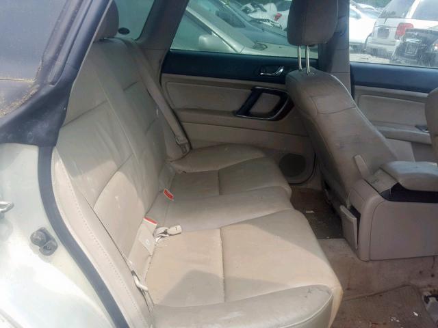 4S4BP62C257367278 - 2005 SUBARU LEGACY OUT BEIGE photo 6