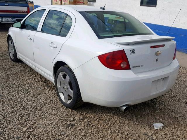 1G1AT58H397263311 - 2009 CHEVROLET COBALT LT WHITE photo 3