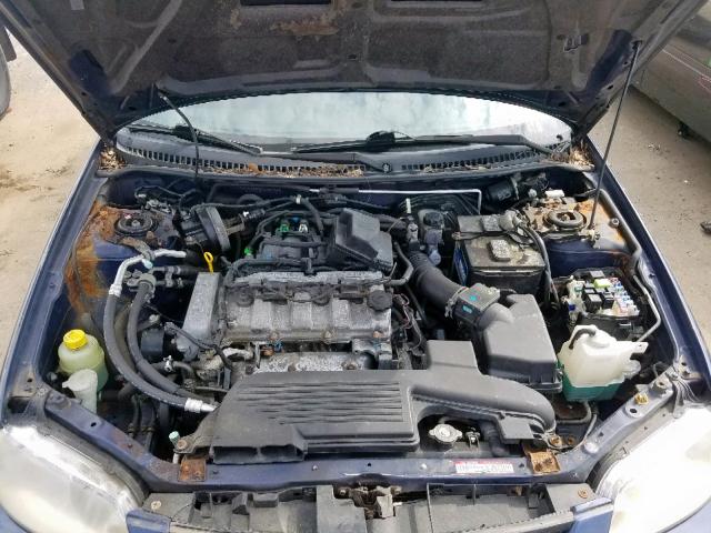 JM1BJ245231125748 - 2003 MAZDA PROTEGE PR BLUE photo 7