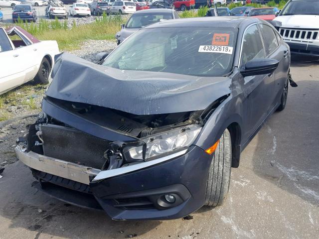 19XFC1F74GE010513 - 2016 HONDA CIVIC EXL 蓝色 照片 2