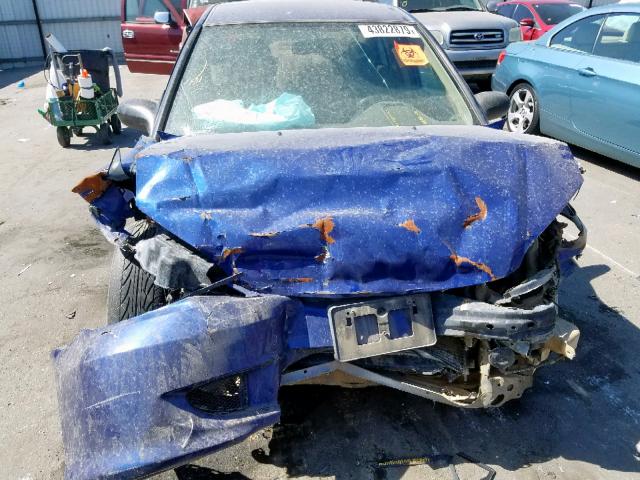 2HGES16345H519676 - 2005 HONDA CIVIC DX V BLUE photo 9