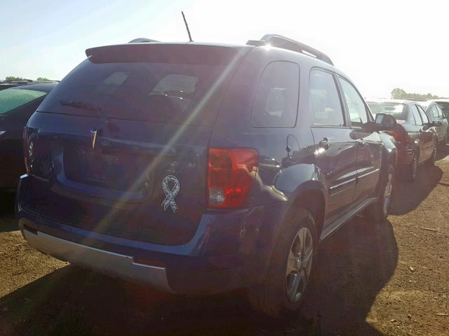 2CKDL33F486037610 - 2008 PONTIAC TORRENT BLUE photo 4