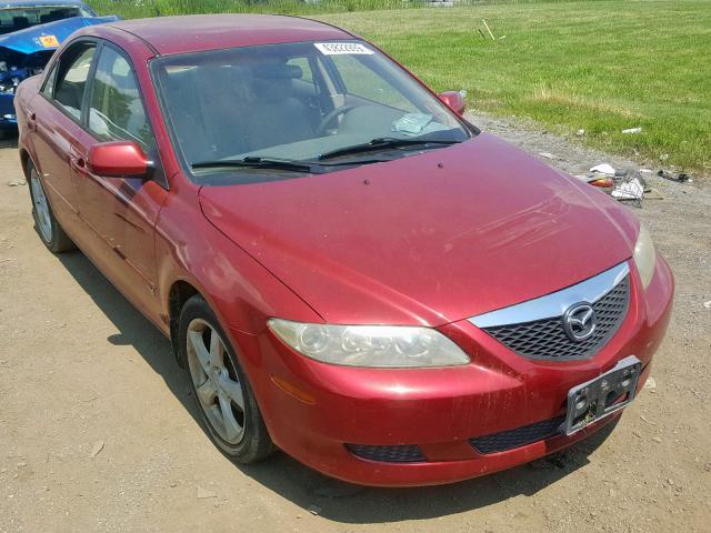 1YVFP80D445N11530 - 2004 MAZDA 6 S RED photo 1