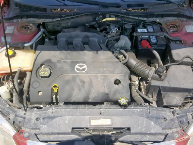 1YVFP80D445N11530 - 2004 MAZDA 6 S RED photo 7