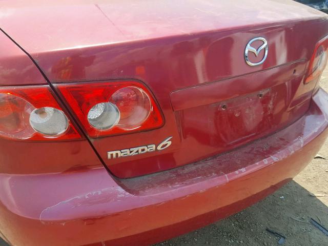 1YVFP80D445N11530 - 2004 MAZDA 6 S RED photo 9