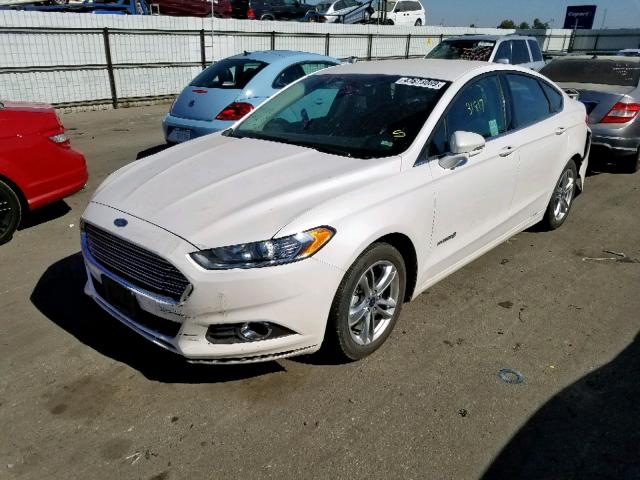 3FA6P0LU8GR356930 - 2016 FORD FUSION SE WHITE photo 2