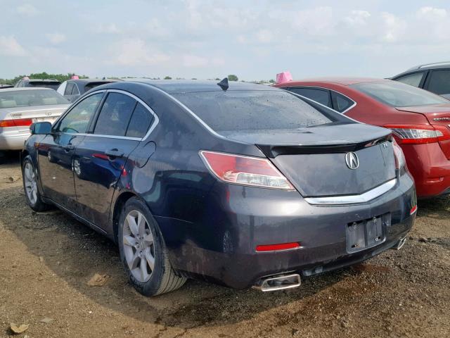 19UUA8F5XDA003974 - 2013 ACURA TL TECH GRAY photo 3