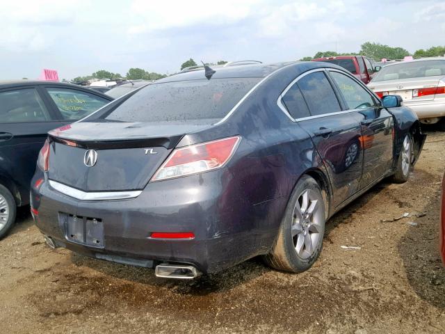 19UUA8F5XDA003974 - 2013 ACURA TL TECH GRAY photo 4